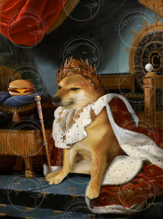 "Emperorm of Cheemsburgers" - Canvas